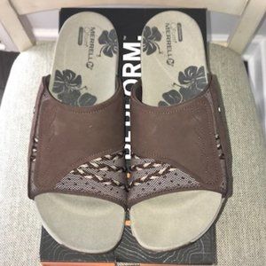Merrell Lilyfern Slides -Brown -Ladies Size 11